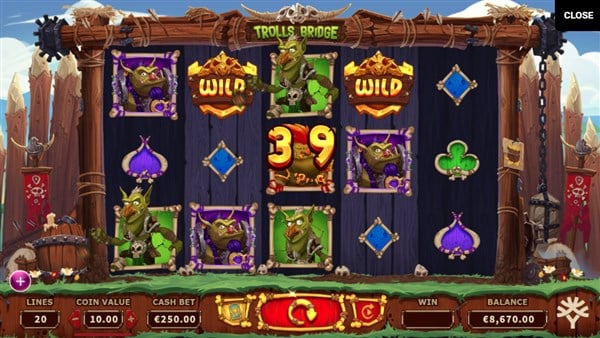 Trolls Bridge Slots Big Win